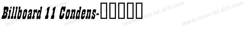 Billboard 11 Condens字体转换